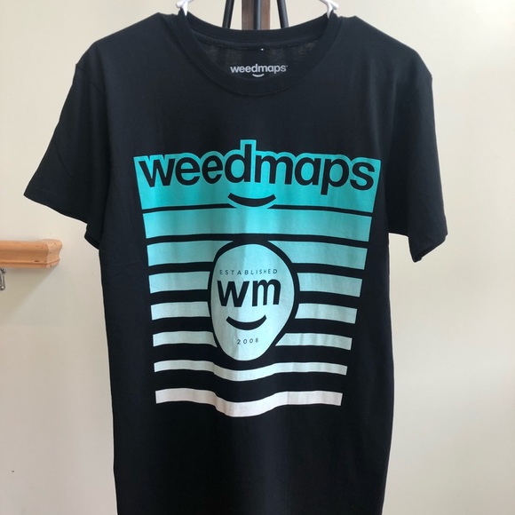 Vintage Tops - Weedmaps Tee Black